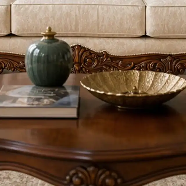 میز وسط کلاسیک رنگ گردویی